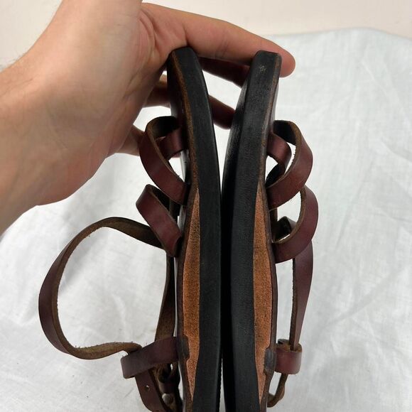The Original Style Piper Sandal Brown leather  with adjustable straps Size 4 - Picture 5 of 7